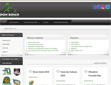 Tablet Screenshot of cxdonbosco.org